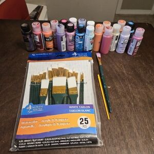 Paints And Brushes Art Package Craft